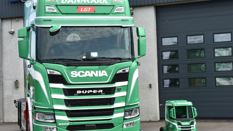 Elektrisk Scania lastbil til børn