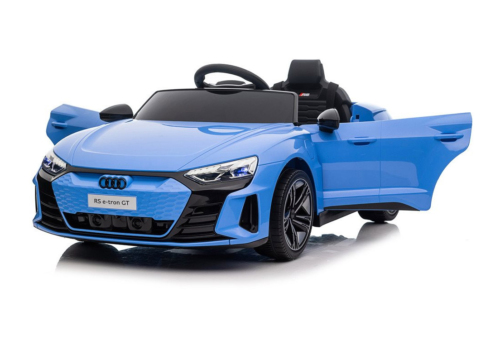 Audi RS e-tron med 4 x 12V motorer i blå - Elbiler til børn