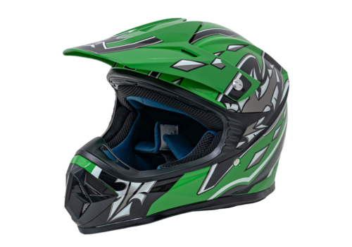 ATV og crosser hjelm til børn i grøn - Styrthjelm til ATV, motorcykel, crosser m.m.