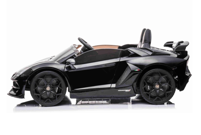 Sort Lamborghini Aventador SVJ Drift elbil til børn - Lavet på original licens fra Lamborghini!