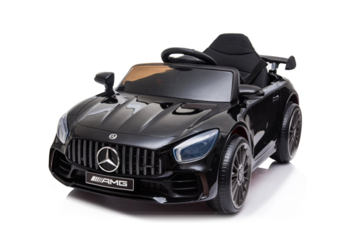 Sort Mercedes GTR AMG elbil til børn - Lavet på original licens fra Mercedes!