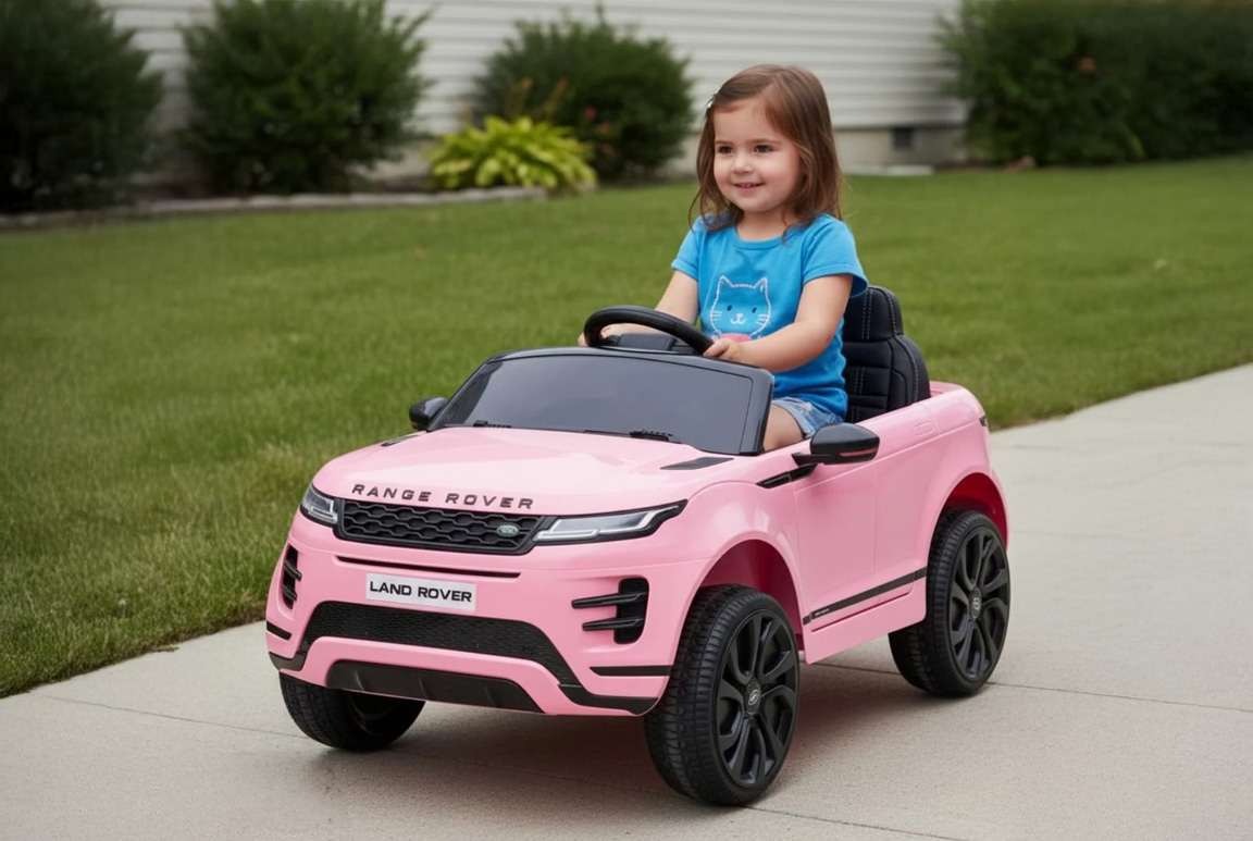 Range Rover Evoque elbil til børn i pink - Pigernes klare favorit!