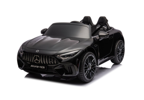 Mercedes SL63 AMG elbil til børn | Plads til 2 børn. Kommer med lædersæde, gummihjul og fjernbetjening!