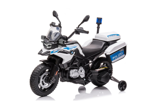 Elektrisk BMW F850 GS Politi Motorcykel til børn med sirener, blink og meget andet.