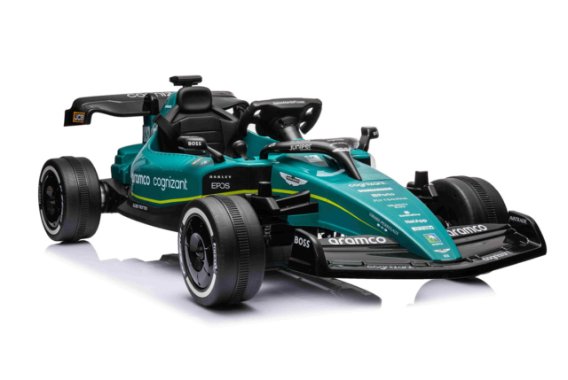 Elektrisk Aston Martin F1 elbil til børn - Formel 1 bil til børn lavet på licens fra Aston Martin