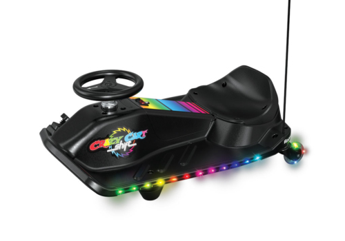 El Gokart Razor Crazy Cart Shift med LED-lysshow - Drift Gokart til børn med topfart på 13 km/t.