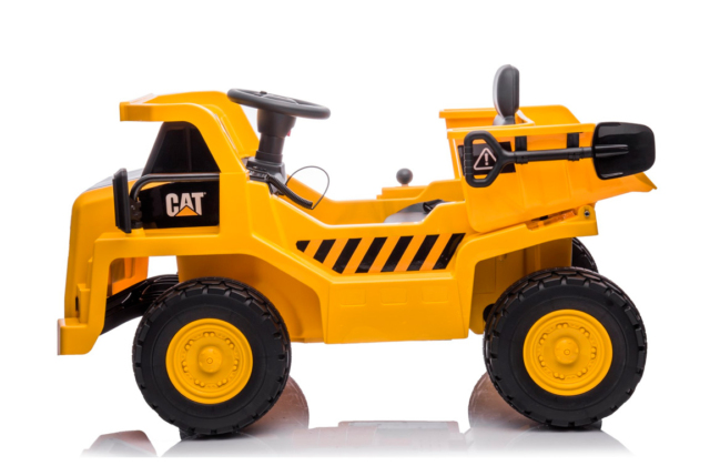 Elektrisk CAT Caterpillar Dumper med tip-lad til børn med 2x12V motorer og meget andet.