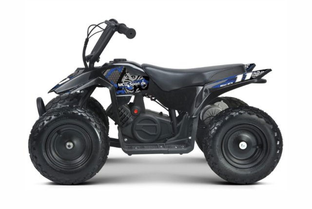 Elektrisk El mini ATV til børn med 24V 250W motor, skivebremser, kædetræk og metalstel. Topfart på 11 km/t.