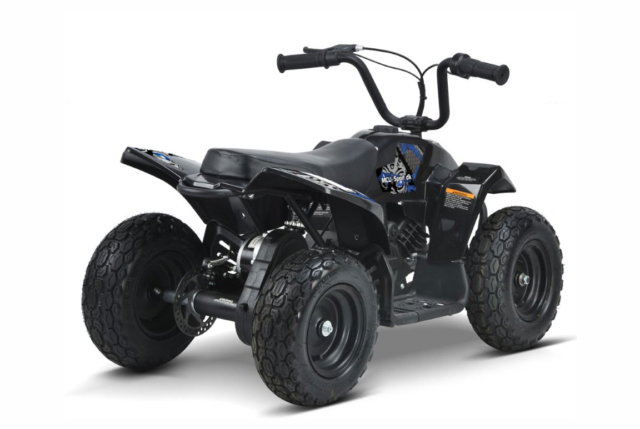 Elektrisk El mini ATV til børn med 24V 250W motor, skivebremser, kædetræk og metalstel. Topfart på 11 km/t.