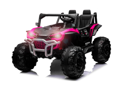 Elektrisk Honda Talon 1000R UTV til børn i pink med 4x24V motorer, store EVA-gummihjul og meget mere - Ren offroader til børn!