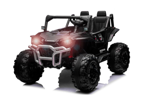 Elektrisk Honda Talon 1000R UTV til børn i sort med 4x24V motorer, store EVA-gummihjul og meget mere - Ren offroader til børn!