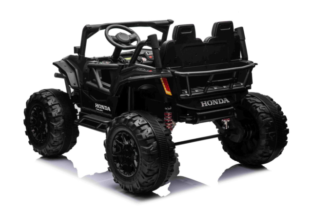 Elektrisk Honda Talon 1000R UTV til børn i sort med 4x24V motorer, store EVA-gummihjul og meget mere - Ren offroader til børn!