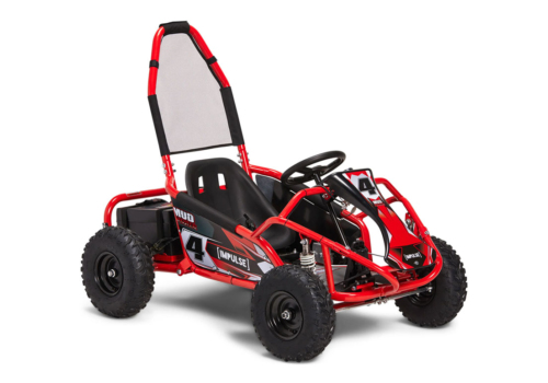 Elektrisk Mud Monster EL GoKart til børn med 1000W Brushless 48V motor i rød.