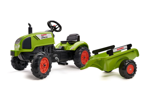 FALK Claas Arion 410 pedaltraktor med trailer til børn.