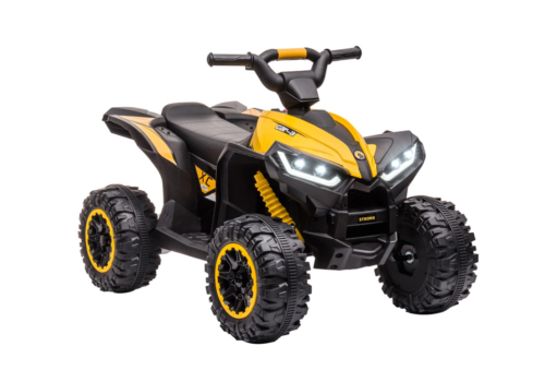 Gul XC-Sport Quad El ATV til børn i alderen 3-5 år. Kommer med musik, LED-lys og meget andet.