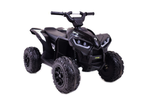 Sort XC-Sport Quad El ATV til børn i alderen 3-5 år. Kommer med musik, LED-lys og meget andet.