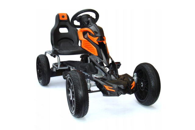 Aosom Racing Pedalgokart til børn, Orange