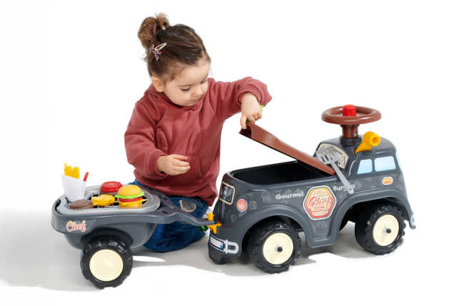 Sjov FALK Food Truck gåbil til børn fra 1-3 år.