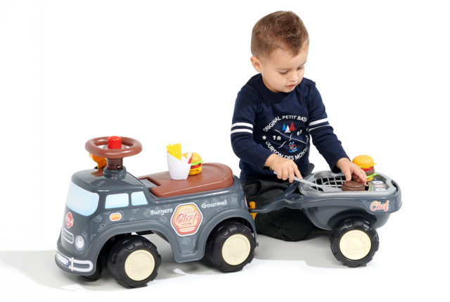 Sjov FALK Food Truck gåbil til børn fra 1-3 år.