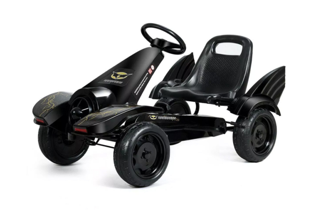 Super sej Batmobil - Batman Pedalgokart til børn i alderen 3-8 år. Pedal gokart med pedaler.