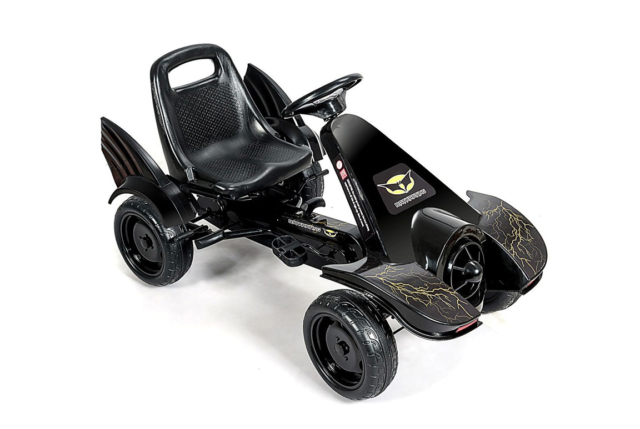Super sej Batmobil - Batman Pedalgokart til børn i alderen 3-8 år. Pedal gokart med pedaler.