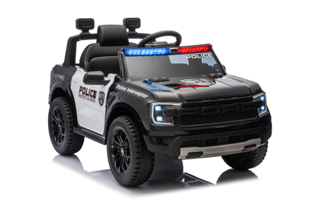 Ford Ranger Wildtrack 707 politibil til børn med politiblink, mikrofon, musikanlæg og meget mere.