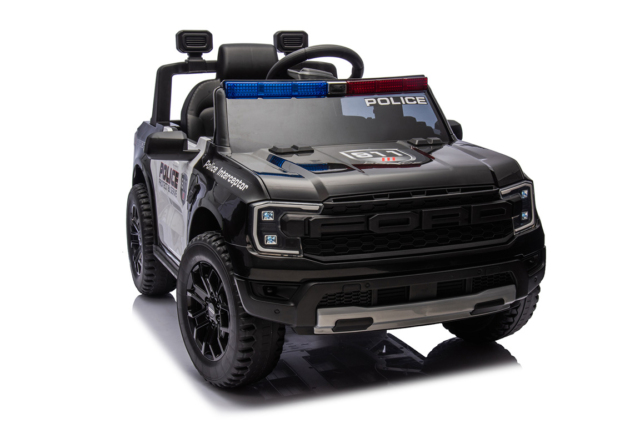 Ford Ranger Wildtrack 707 politibil til børn med politiblink, mikrofon, musikanlæg og meget mere.