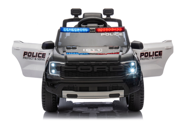 Ford Ranger Wildtrack 707 politibil til børn med politiblink, mikrofon, musikanlæg og meget mere.