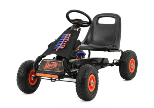 Populær Nerf Thunder Pedalgokart til børn med Nerf-blastere og skumpile.