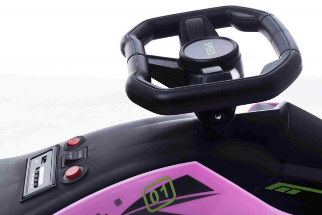 Hurtig elektrisk pink Thunder Drift Gokart 360 el-gokart til børn.