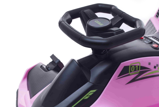 Hurtig elektrisk pink Thunder Drift Gokart 360 el-gokart til børn.