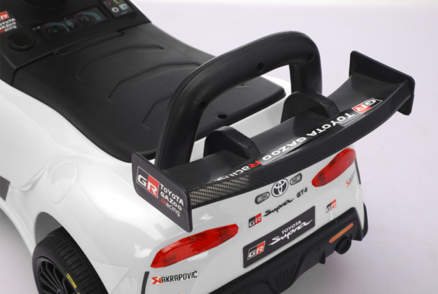 Toyota GR Supra GT4 gåbil til børn - Gazoo Racing. Toyota Supra til børn med musik og fede detaljer!