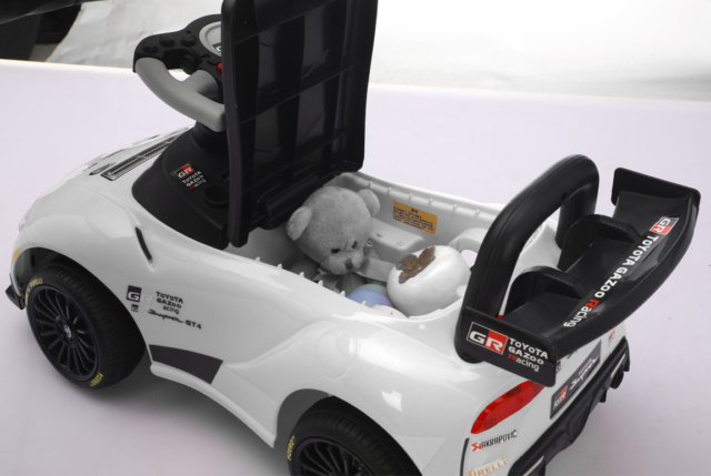 Toyota GR Supra GT4 gåbil til børn - Gazoo Racing. Toyota Supra til børn med musik og fede detaljer!