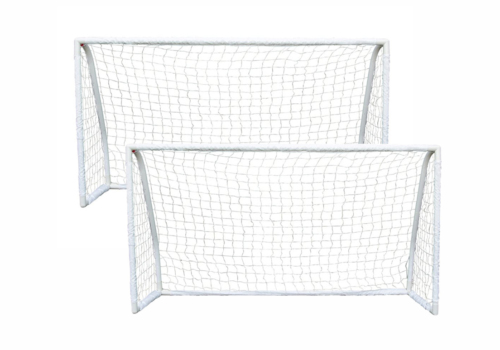 Stort og robust Stanlord PVC fodboldmål i størrelsen 275x150 cm til haven.
