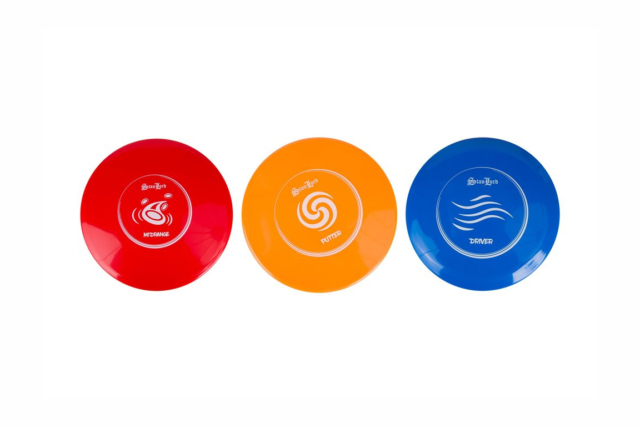 Stanlord Disc Golf sæt med putter, midrange og driver disc. Frisbee til Disc Golf.