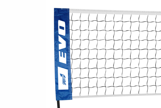Justerbart EVO Multifunktionsnet til volleyball, beach tennis, fodtennis og meget andet. Produceret af italienske Sport1.