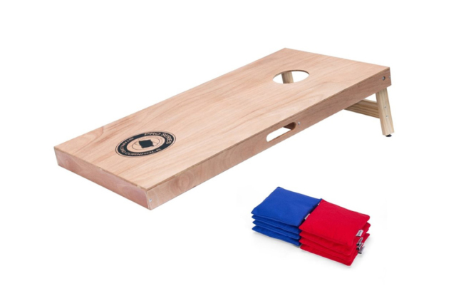 Originalt Stanlord Cornhole Pro spil (Bean Bag Toss) med kasteposer. Officielle trænings- og turneringsmål.