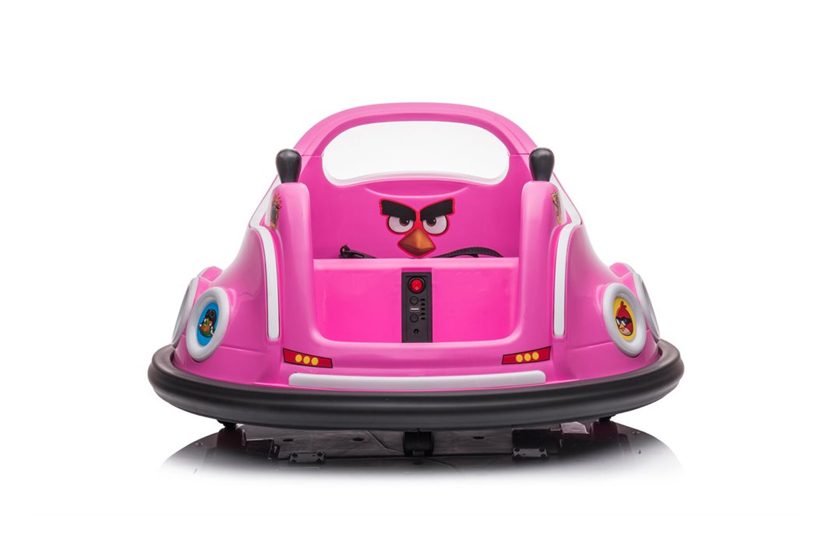 Angry Birds Bumper Kart til børn i pink. 2x12V motorer. Ligesom at køre i en radiobil!