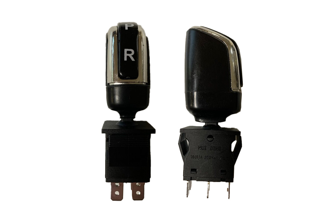 Gearstang og kontakt med 6 ben til el-køretøjer til børn.