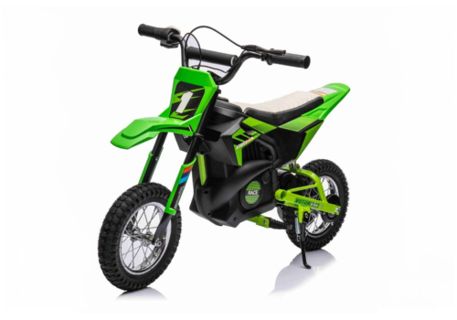 Grøn elektrisk el-crosser til børn med 24v batteri og 250w brushless motor.