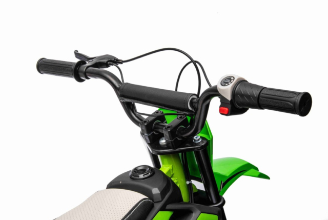 Grøn elektrisk el-crosser til børn med 24v batteri og 250w brushless motor.