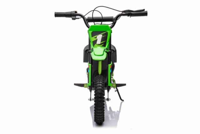 Grøn elektrisk el-crosser til børn med 24v batteri og 250w brushless motor.
