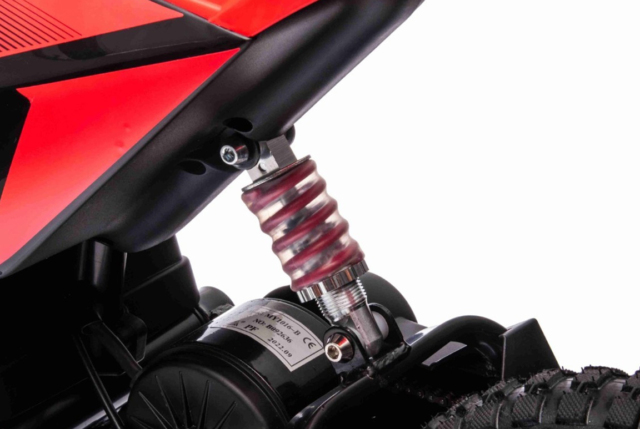 Rød Elektrisk Dirt Bike Crosser til børn på 250W, 24V batteri med en topfart på hele 22 km/t. - Fed crosser til børn og unge.