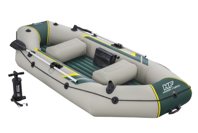 Stor oppustelig gummibåd - Bestway Hydro-Force Ranger Elite X3 Rafting 295x130 cm.