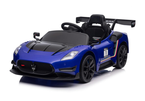 Blå Maserati MC20 GT2 elbil til børn med 4x12V motorer.