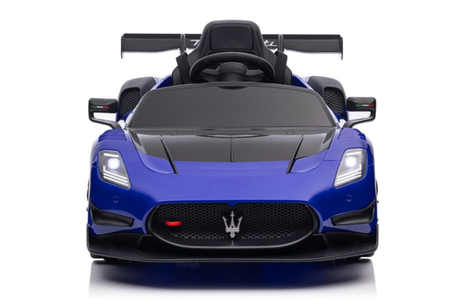 Blå Maserati MC20 GT2 elbil til børn med 4x12V motorer.