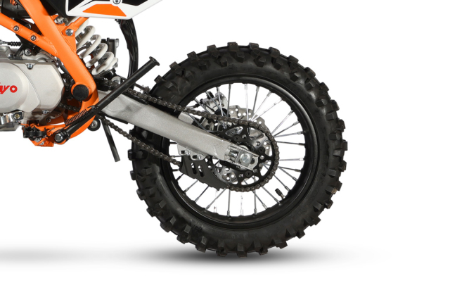 Reservedele til Kayo Crosser - Komplet baghjul til Kayo TT140 og TT160 crosser.