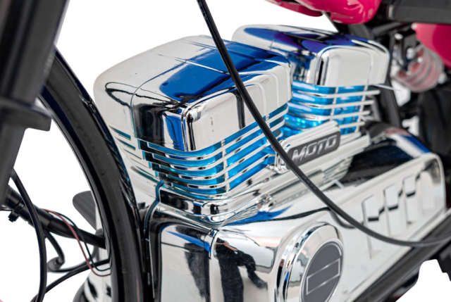 Pink HELD Blackstrike Warrior Chopper, 36V, 350W brushless, Topfart 26 km/t.,