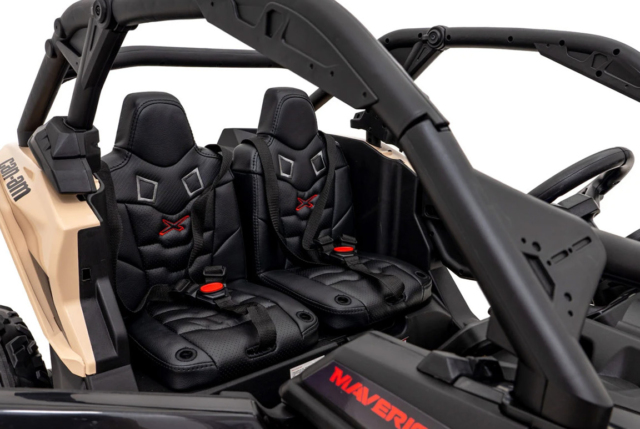 Opgraderet Can-Am Maverick X3 PRO UTV til 2 børn, 2x320W Silent motor
