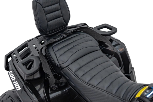 Can-Am Outlander ATV, EVA-gummihjul og lædersæde, 4x24V 200W, Sort